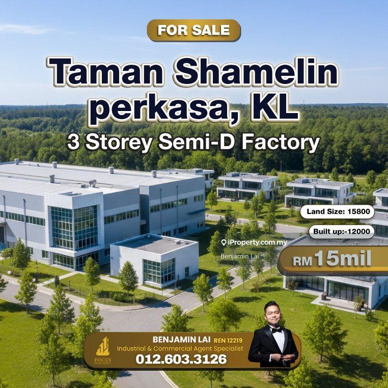 For Sale - Taman Shamelin perkasa, KL 3 Storey Semi-D Factory