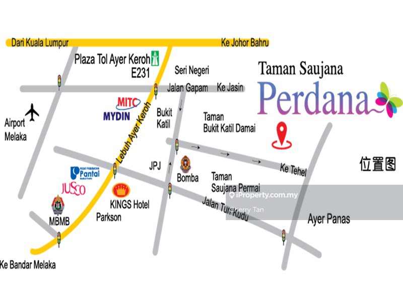 Rumah Berangkai 2 Tingkat untuk Dijual di 24x75 Big 2 Storey Taman Saujana Tehel Bukit Katil, Bukit Katil oleh Cherry Tan - iProperty.com.my