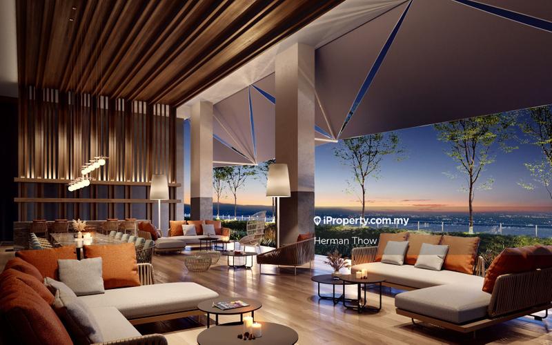 Service Residence for Sale in Interpoint by Herman Thow - Dining Lounge - Sunset Seaview. Host your party! - iProperty.com.my