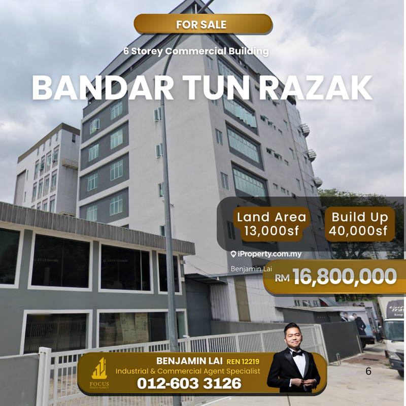 For Sale - Bandar Tun Razak 6-Storey Commercial Building For Sale