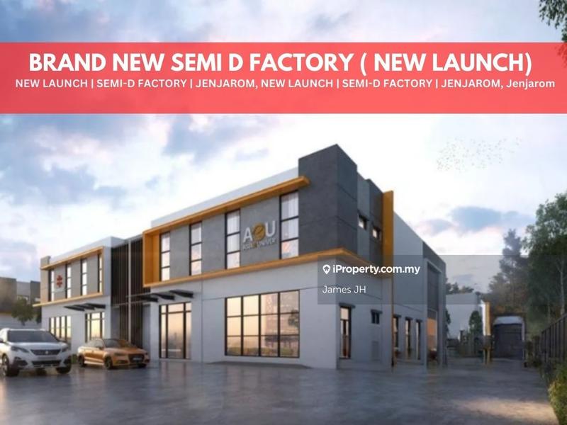 For Sale - NEW 1 STOREY SEMI D FACTORY WITH 1 STOREY OFFICE , TELOK PANGLIMA GARANG , JENJAROM , KLANG