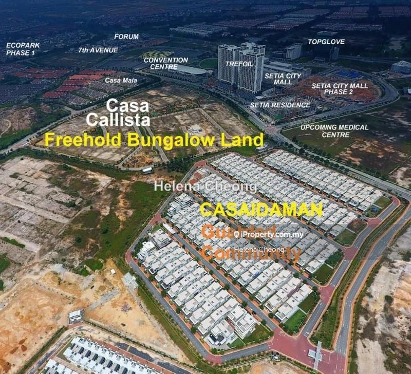 Bungalow Land for Sale in Casa Callista, Setia Alam by Helena Cheong - iProperty.com.my
