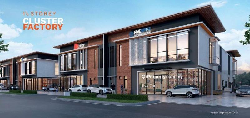 For Sale - Brand New 1.5 Storey Cluster Factory at Bandar Cemerlang