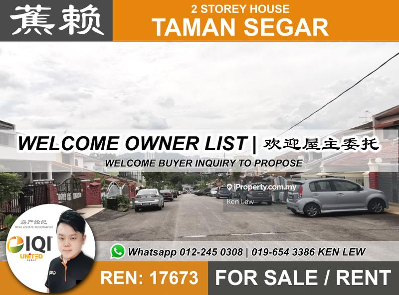 2-storey Terraced House for Sale in Taman Segar, Cheras by Ken Lew - iProperty.com.my
