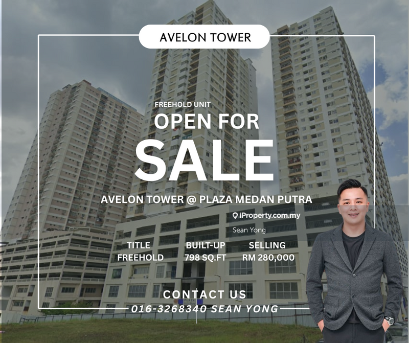 For Sale - Avelon Tower @ Plaza Medan Putra