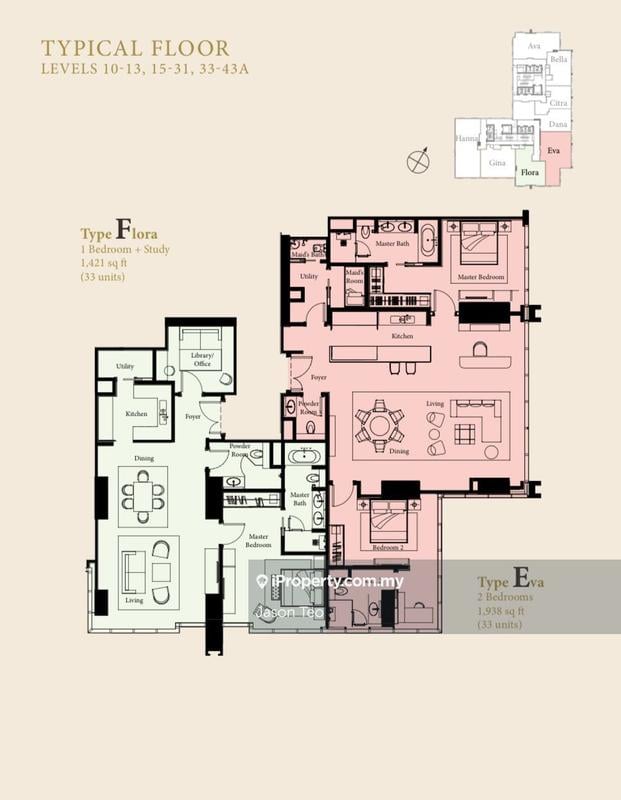 Kediaman Servis untuk Dijual di The Ritz-Carlton Residences oleh Jason Teo - iProperty.com.my
