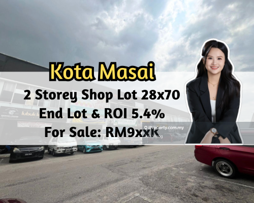 For Sale - Taman Kota Masai 2 Storey Shop Lot (End Lot)
