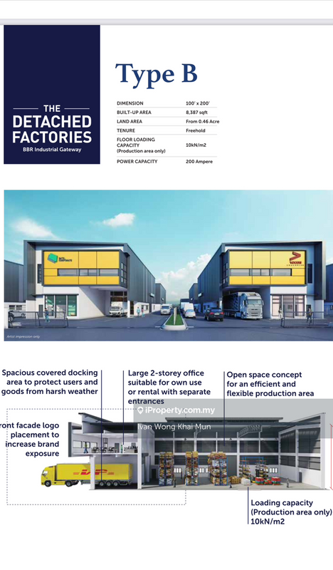 Kilang Terpisah untuk Dijual di Bukit Raja, Selangor oleh Ivan Wong Khai Mun - iProperty.com.my