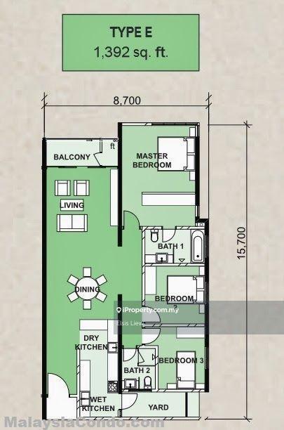 Kondominium untuk Dijual di Le Yuan Residence oleh Elsis Liew - iProperty.com.my