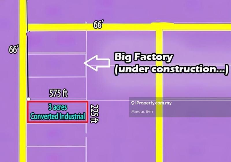 For Sale - CONVERTED Freehold ( 3 acres ) Industrial Land @ Telok Panglima Garang