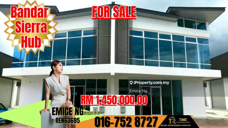 For Sale - Bandar sierra bizhub @ 2 storey semi d commercial lot
