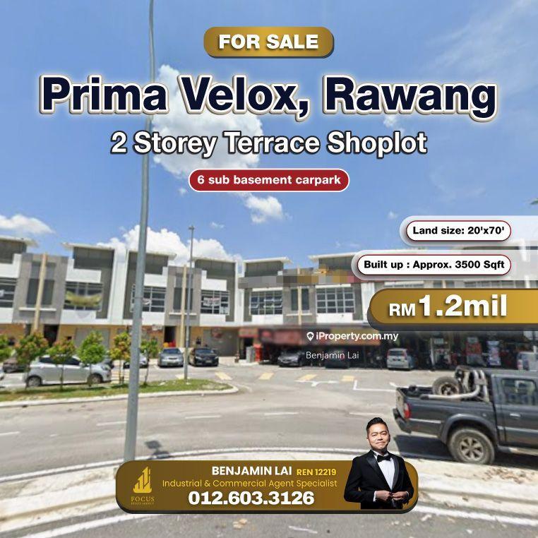 For Sale - Prima Velox, Rawang 2 Storey Terrace Shoplot For Sale