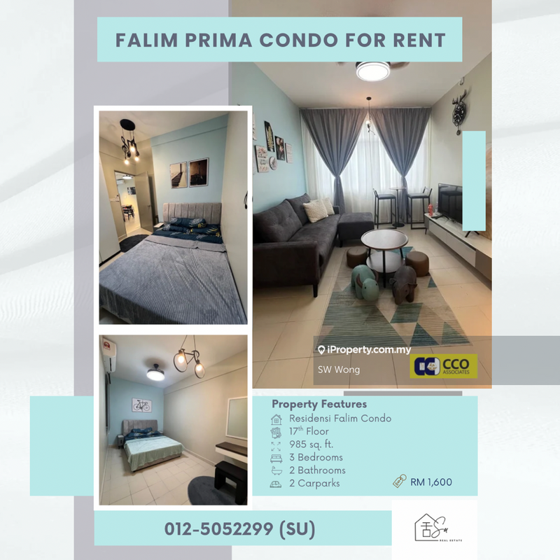 Apartment for Rent in Residensi Falim (PR1MA Falim) by SW Wong - iProperty.com.my