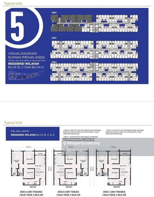 Pangsapuri untuk Dijual di Residensi Wilayah @ Residensi Sentral oleh Rafie Mohd - iProperty.com.my