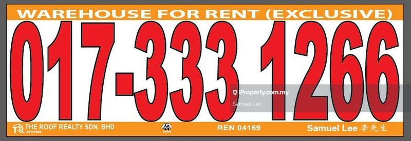 Detached Factory for Rent in Bandar Bukit Raja, Klang by Samuel Lee - iProperty.com.my