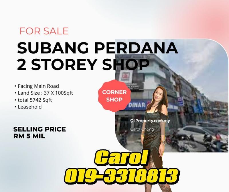 For Sale - Limited 2 Storey Corner Shop Subang Perdana For Sales