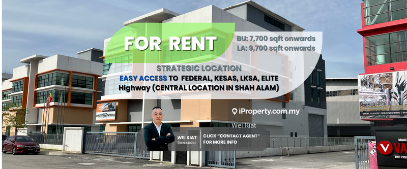 Semi-D Factory untuk Disewa di Seksyen 15, Shah Alam oleh Wei Kiat - iProperty.com.my