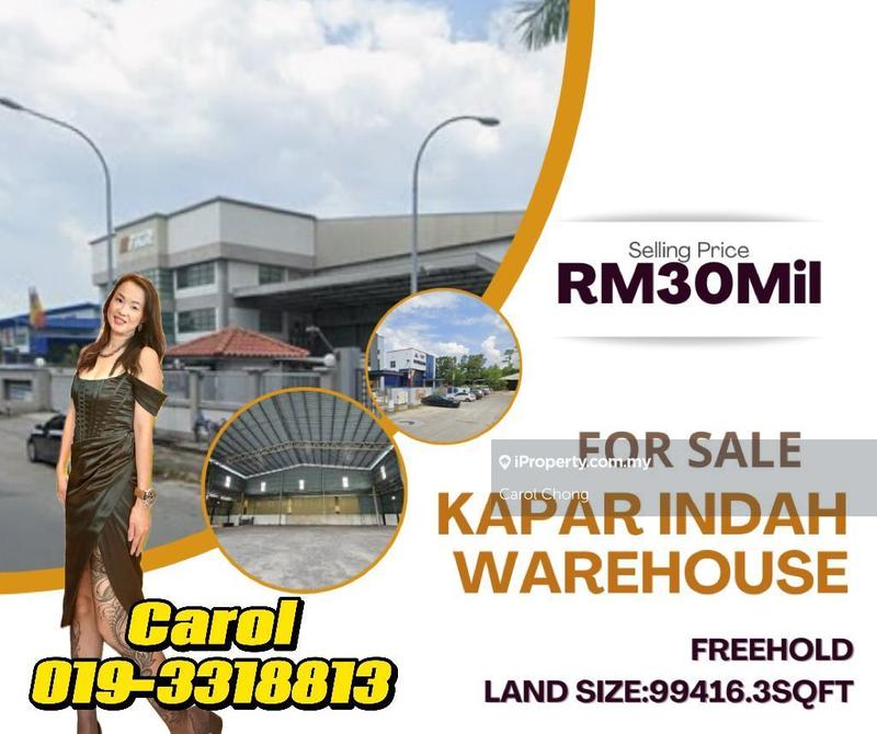 For Sale - Kapar Indah Big Size Warehouse Office For Sales