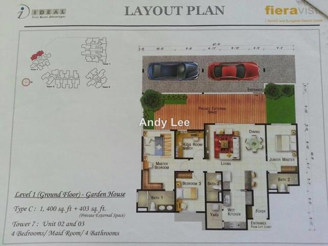 Fiera Vista Garden Type Condominium 4 1 Bedrooms For Sale In Bayan Lepas Penang Iproperty Com My