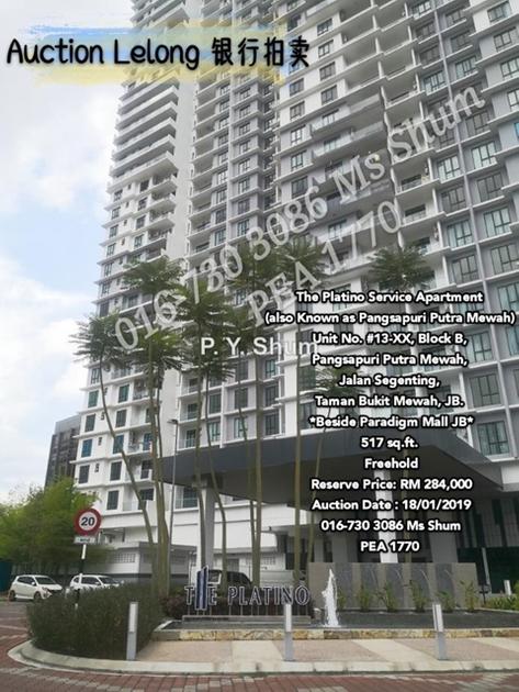 The Platino Serviced Apartment Studio Serviced Residence For Sale In Tampoi Johor Iproperty Com My