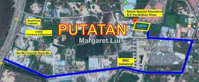 Nt 1 08 Acres Flat Industrial Land Putatan Behind Chan Furniture Industrial Land For Sale In Kota Kinabalu Sabah Iproperty Com My