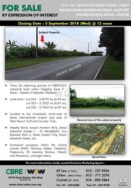 Senai Industrial Land For Sale Iproperty Com My