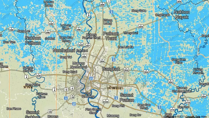 สถานการณ์น้ำท่วมล่าสุดจาก Thai Flood Monitoring