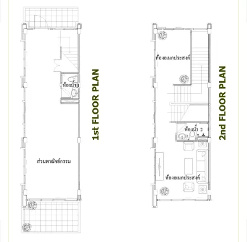 The Wayra Floor Plan ชั้น 1-2 อาคารพาณิชย์