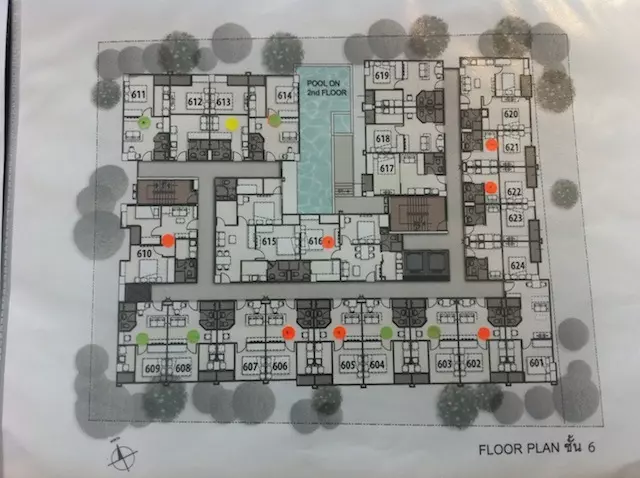 Floor Plan ชั้น 6