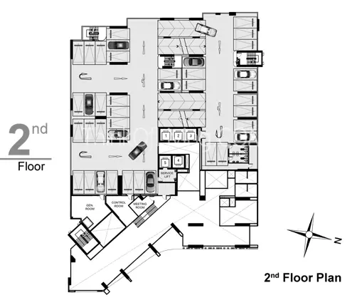 RHYTHM สุขุมวิท 44/1 2nd Floor Plan