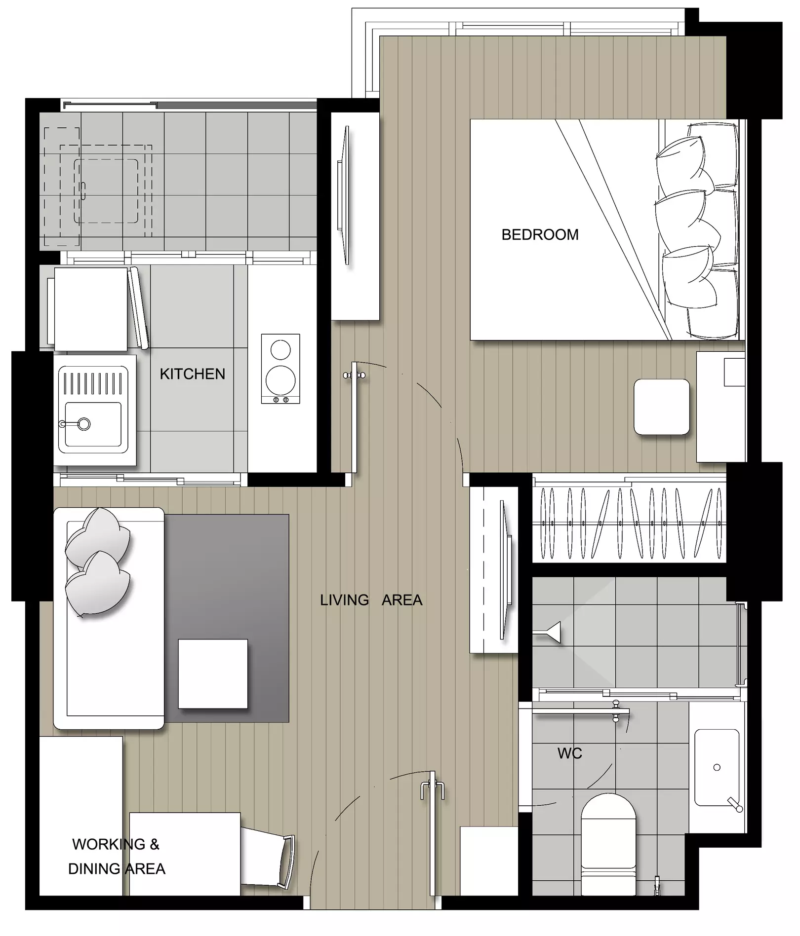 1bed30sqm