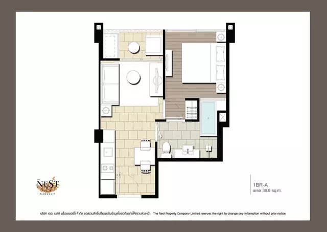 1 Bedroom (A) 36.60 sq.m_resize