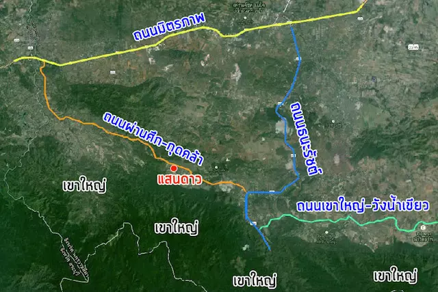 แสนดาว maps - overview