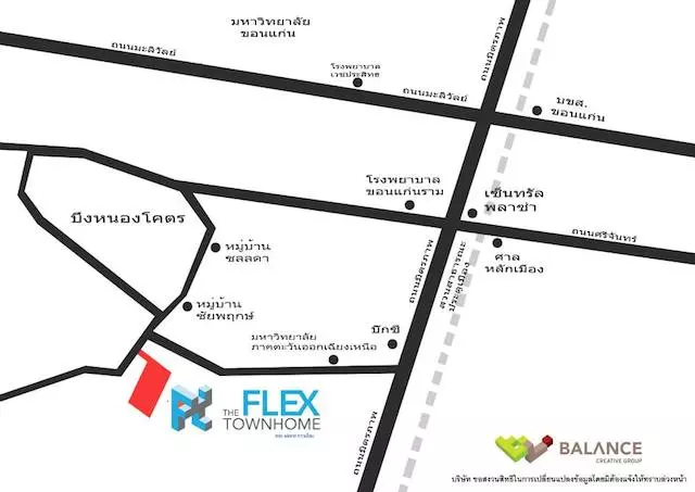 the flex townhome map