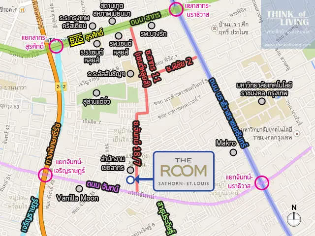 TheRoomสาทร-เซนต์หลุยส์_Map_Area2