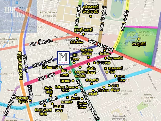 M silom Overall map