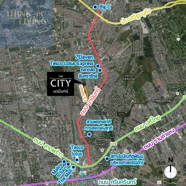 map สถานที่ The city