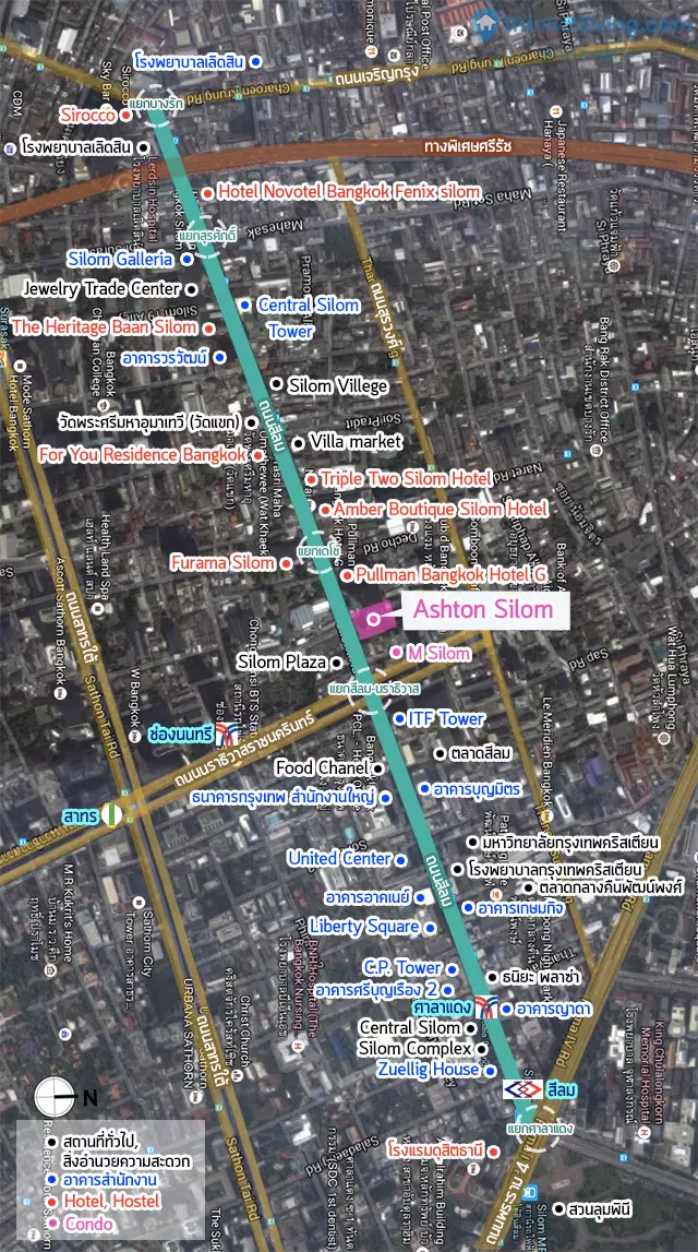 Map Ashton ถนนสีลม