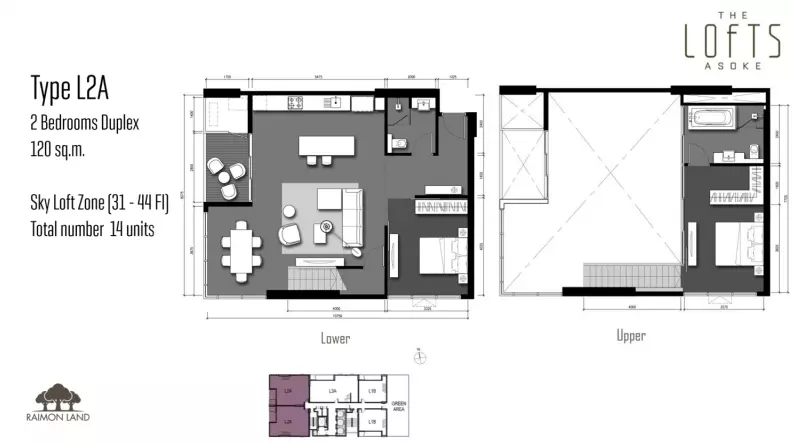 Lofts asoke - Plan room -1