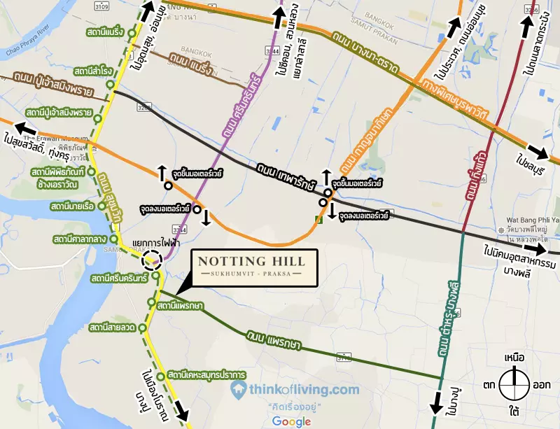 map route Notting hill