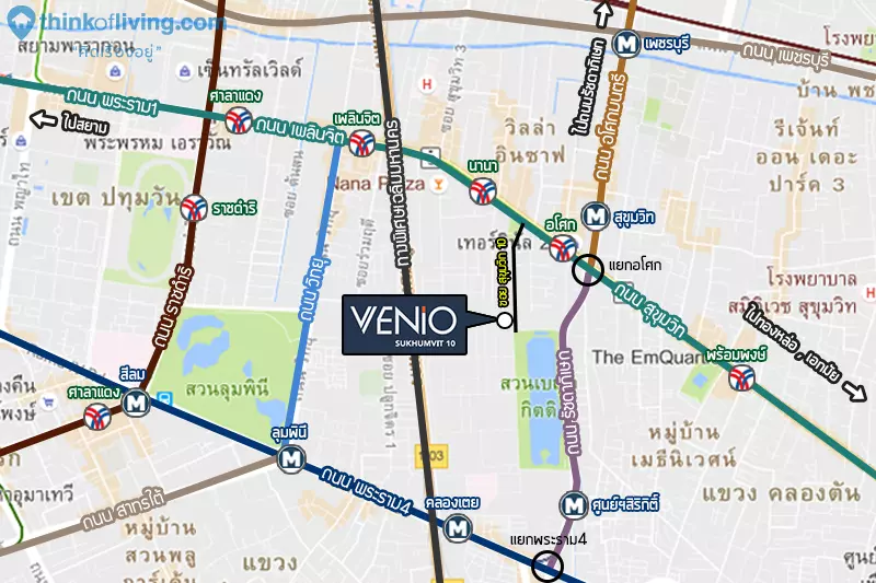Venio_แผนที่เส้นทาง