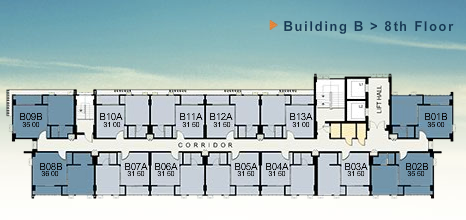 THE KEY ประชาชื่น ผังอาคาร B