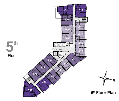 RHYTHM สุขุมวิท 44/1 5th Floor Plan