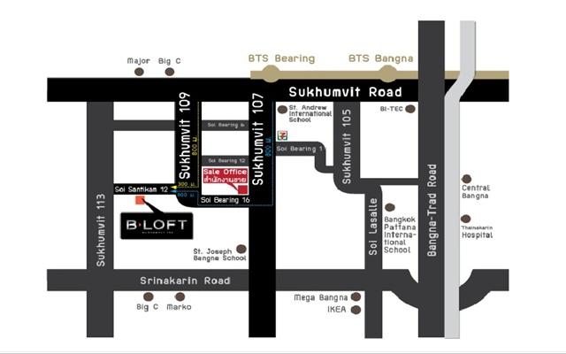 B-Loft map