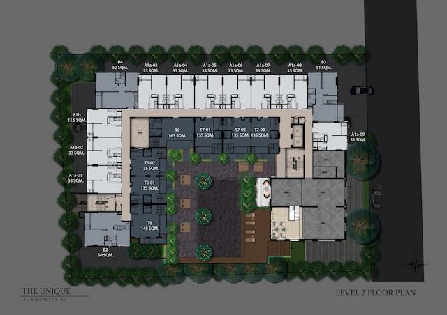 floor plan the unique sukhumvit 62:1 L2