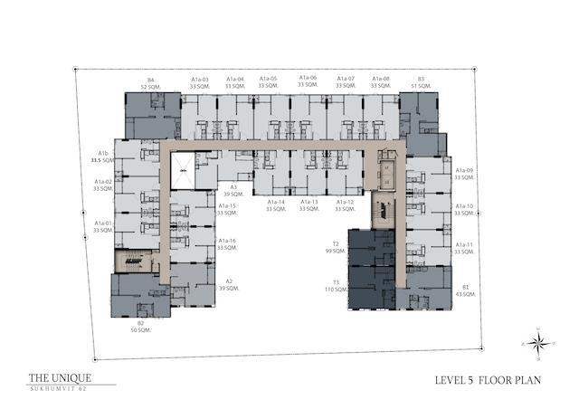 floor plan the unique sukhumvit 62:1 L5