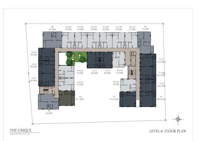 floor plan the unique sukhumvit 62:1 L6