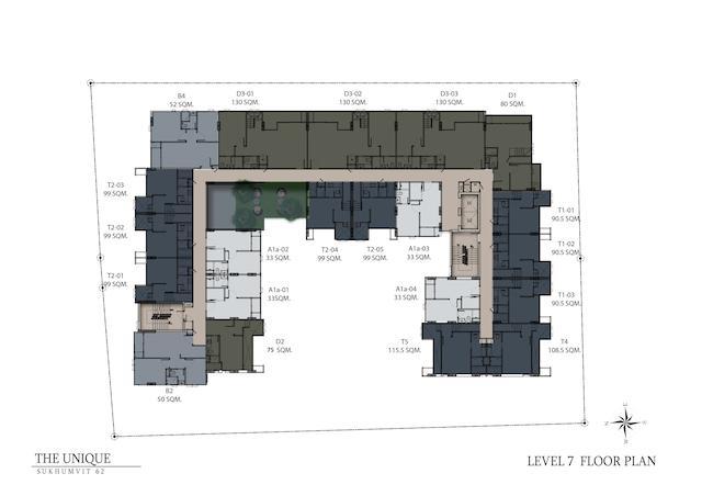 floor plan the unique sukhumvit 62:1 L7