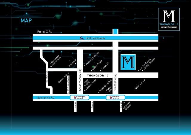 M Thonglor Ten map