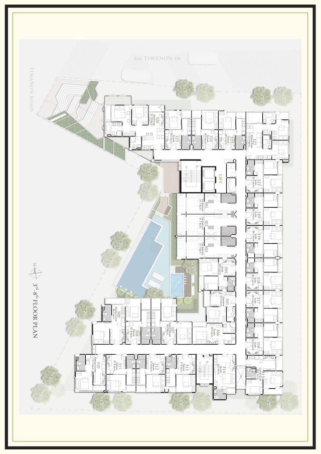 floor plan 3-8fl